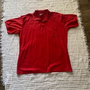 Saddlebrook Red Mens Polo Short Sleeve Shirt with Front Pocket Size XXL